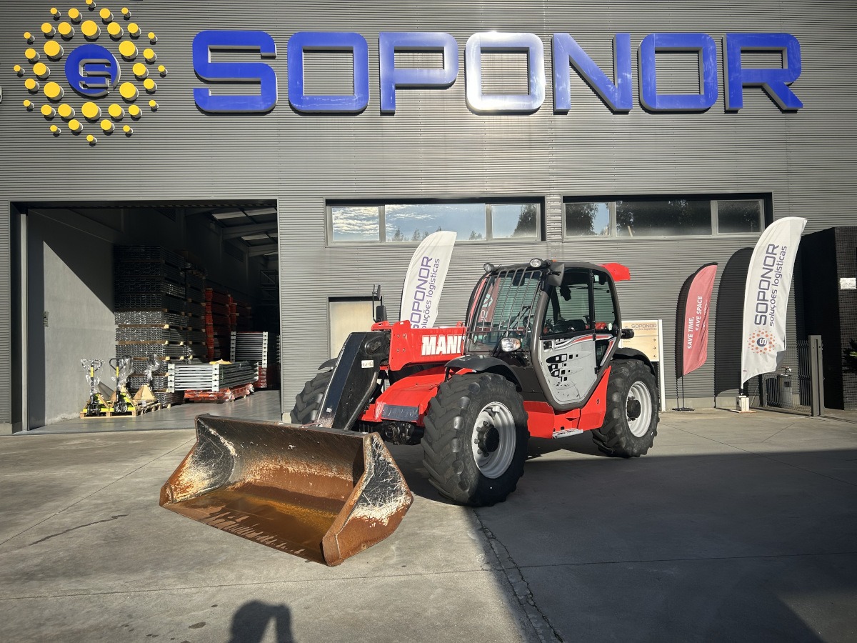 Soponor - Estantes, Racks, Empilhadores 15 Empilhador Telescopico Manitou MT 732 Easy editada